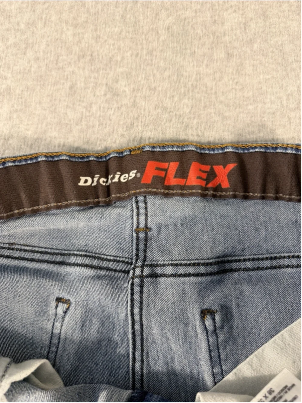 Dickies FLEX Men’s Jeans 38x32 Blue Stretch Straight Leg Denim Work Casual
